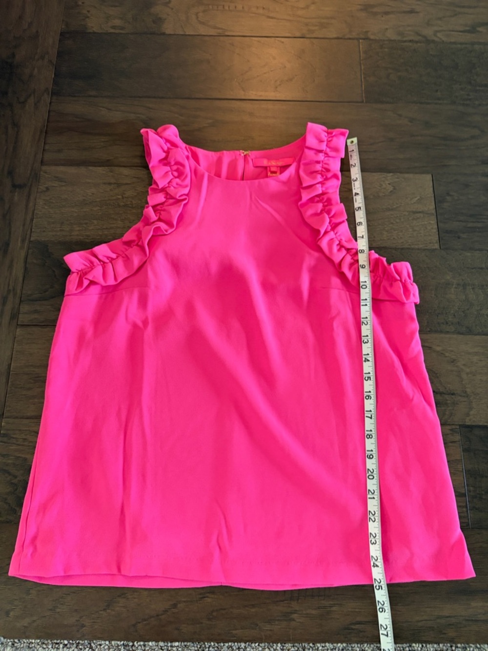 New With Tags Lilly Pulitzer Kailee Ruffle Sleeveless Too Sz M - Picture 7 of 8